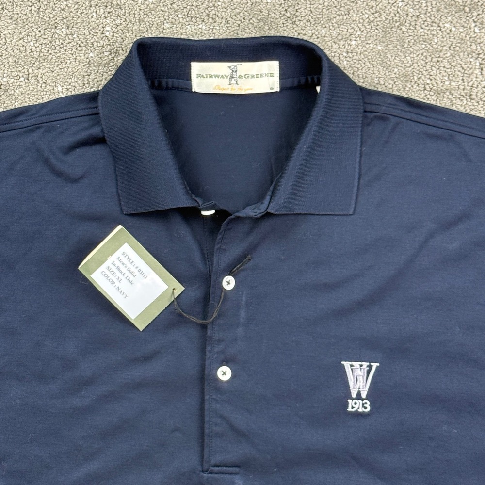 Fairway & Greene Westchester Hills Golf Club Polo Mens XL Navy NWT